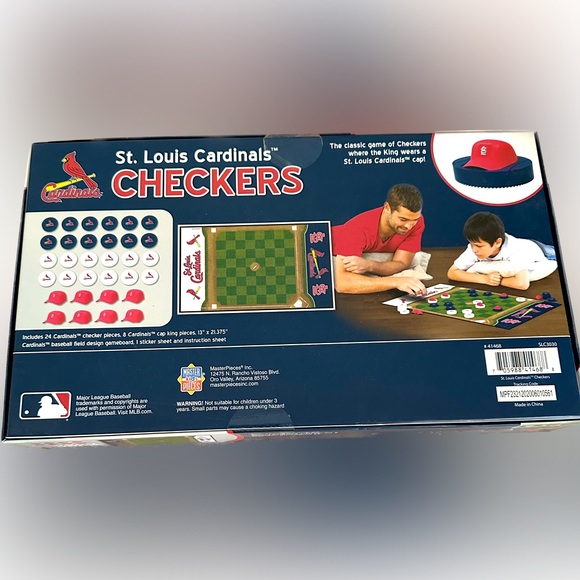 NIB ST.LOUIS CARDINALS CHECKERS Game sealed MLB Baseball Sports - Picture 2 of 2